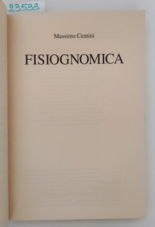 Massimo Centini Fisiognomica nei segni del volto i destini del … | Immagine Gallery 3