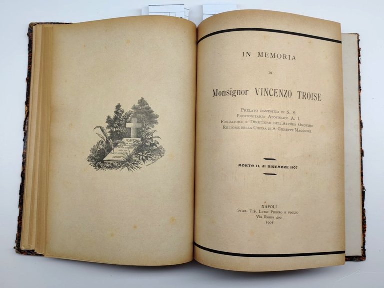 Memorie funebri '900 Rara raccolta storica Ephemera Lutto