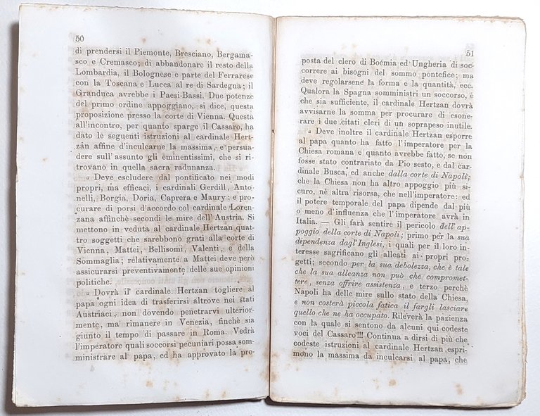 Memorie politiche sui Conclavi da Pio VII a Pio IX …