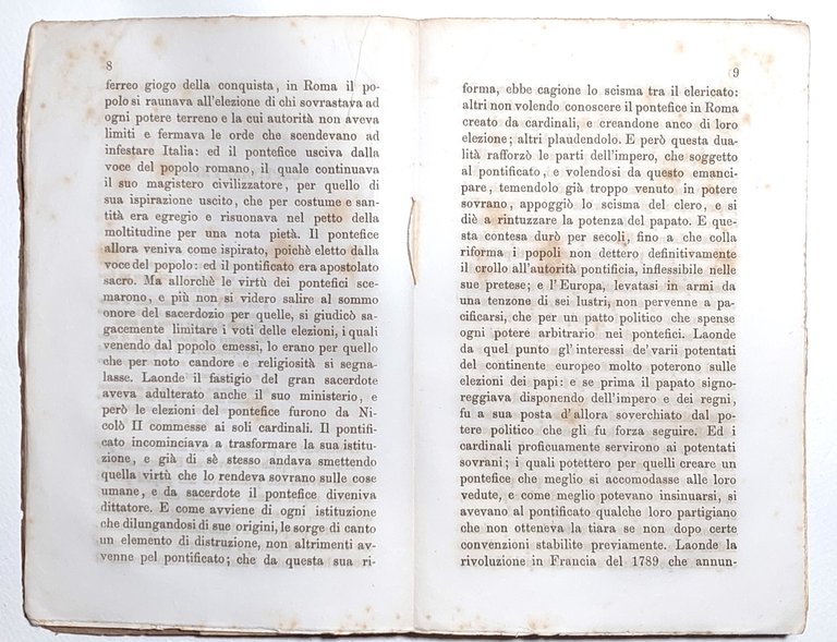 Memorie politiche sui Conclavi da Pio VII a Pio IX …