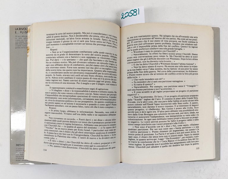 Menachem Begin La rivolta e . fu Israele Ciarrapico 1981