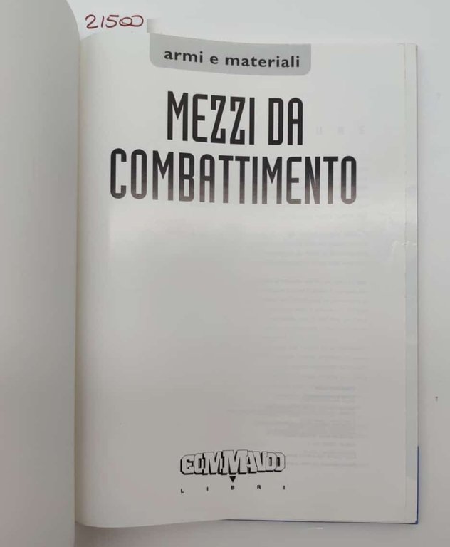 Mezzi da combattimento Commando libri 1994