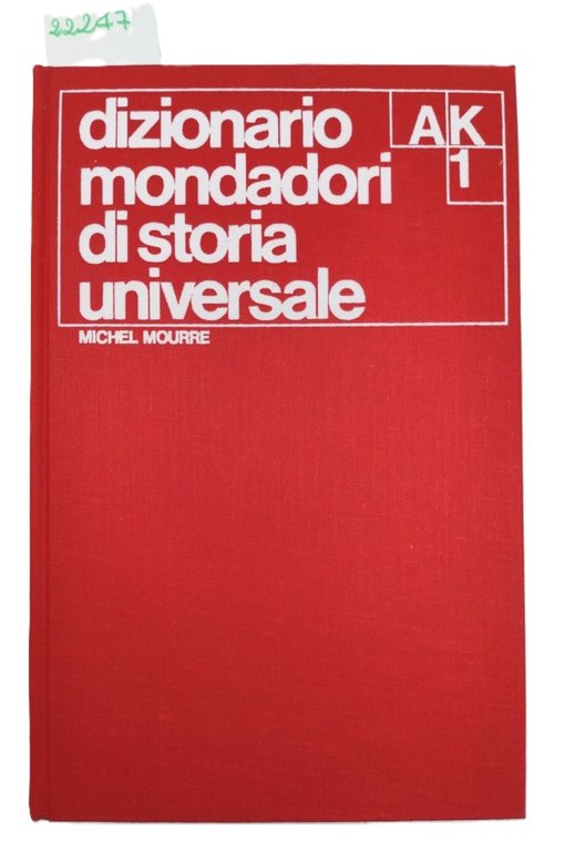 Michelle Morre Dizionario Mondadori di storia universale 2 volumi 2° …