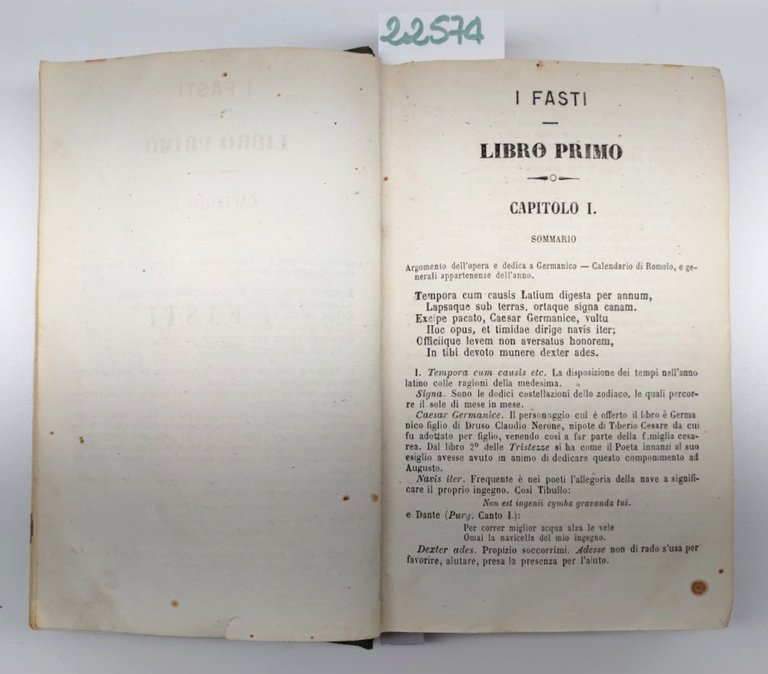 Miscellania Ovidio Fasti Tristezze e Cesare Guerra Gallica Civili Napoli …