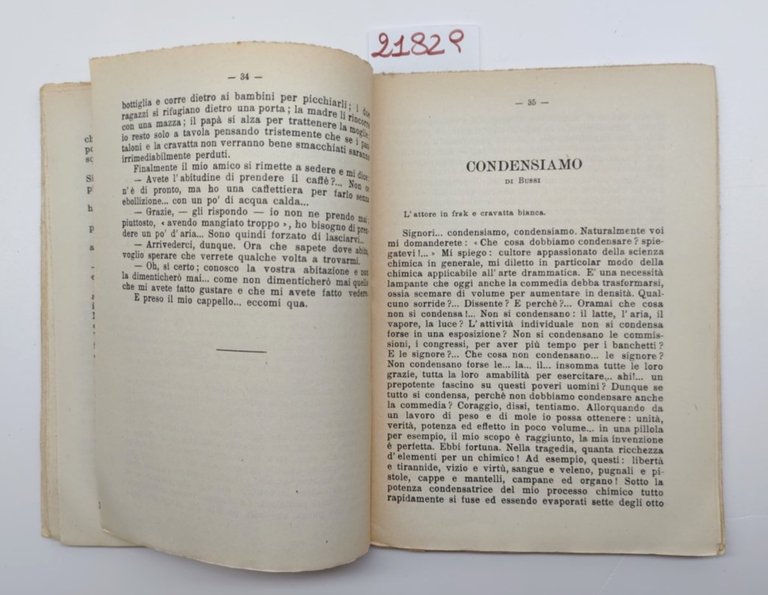 Monologhi Libreria del teatro prima serie senza data