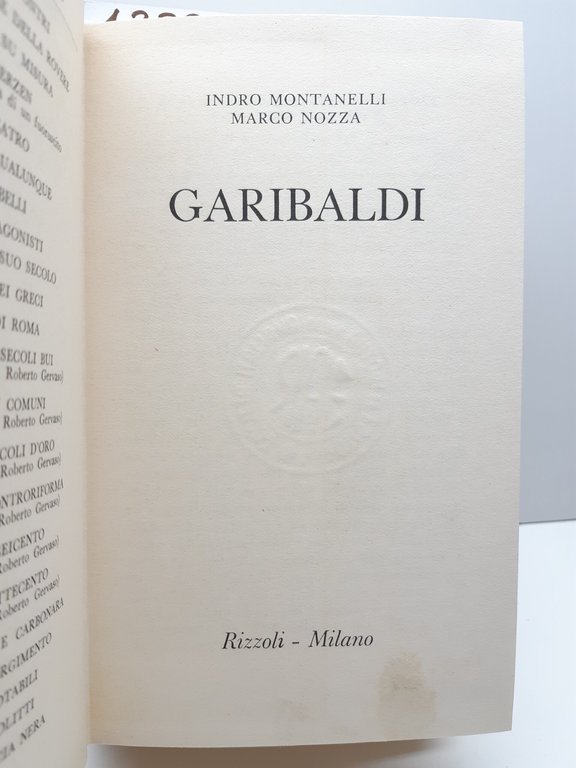 Montanelli Nozza Garibaldi Rizzoli 25° edizione 1977 | Immagine Gallery 3