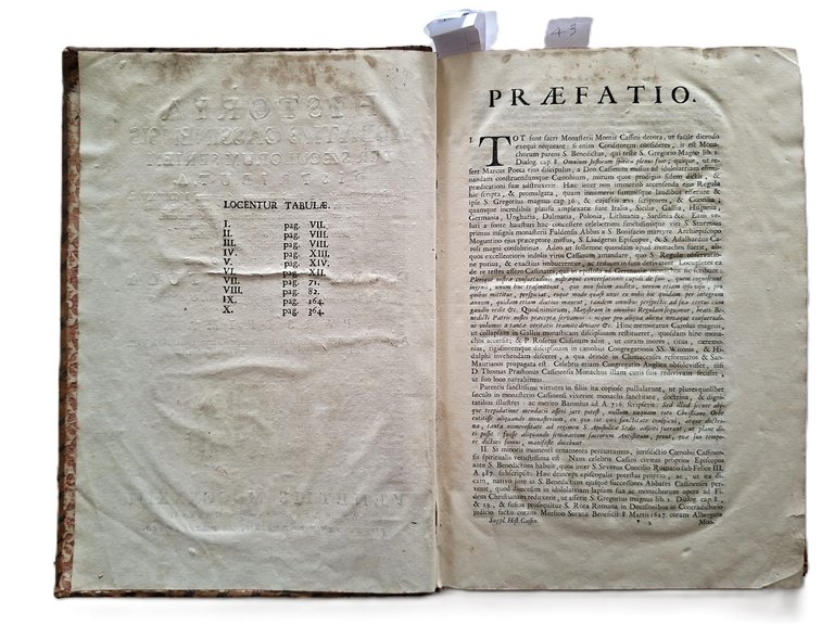 Montecassino. - Gattola (Gattula), E. Historia abbatiae Cassinensis per saeculorum …