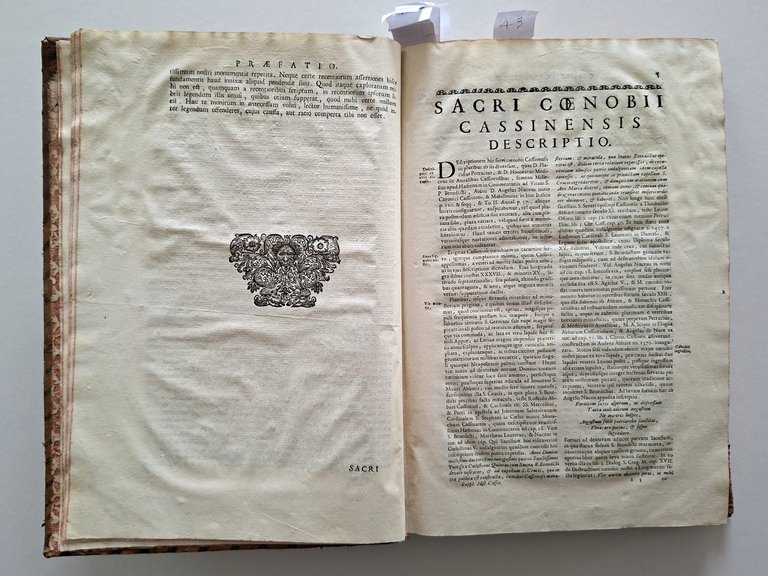 Montecassino. - Gattola (Gattula), E. Historia abbatiae Cassinensis per saeculorum …