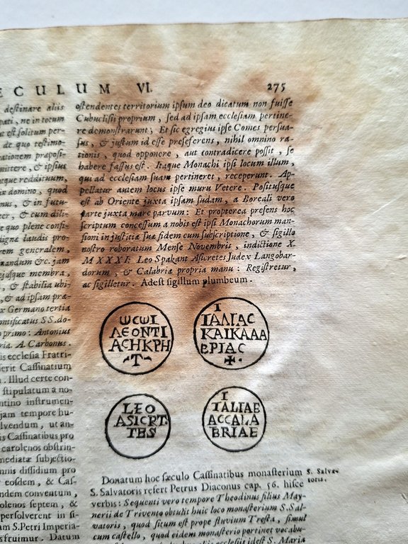 Montecassino. - Gattola (Gattula), E. Historia abbatiae Cassinensis per saeculorum …