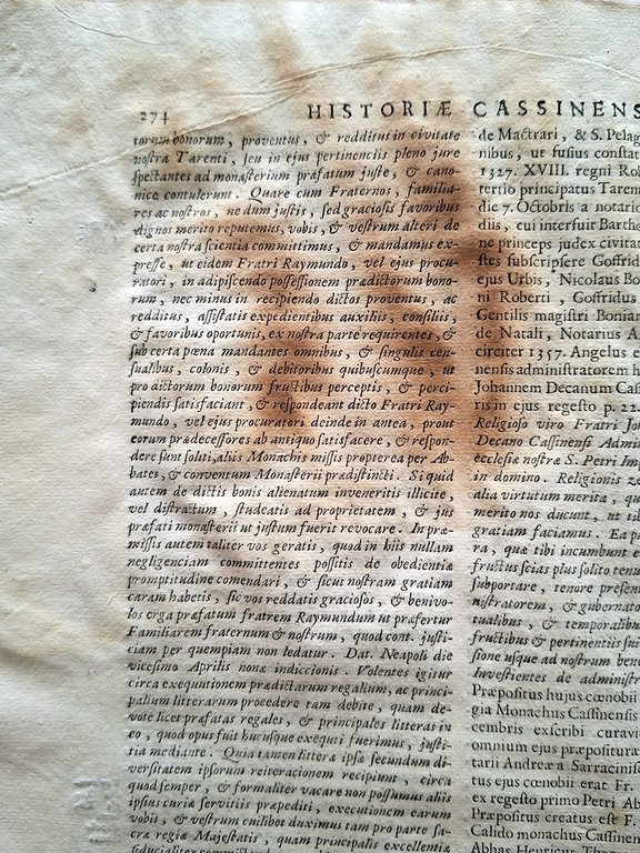 Montecassino. - Gattola (Gattula), E. Historia abbatiae Cassinensis per saeculorum …