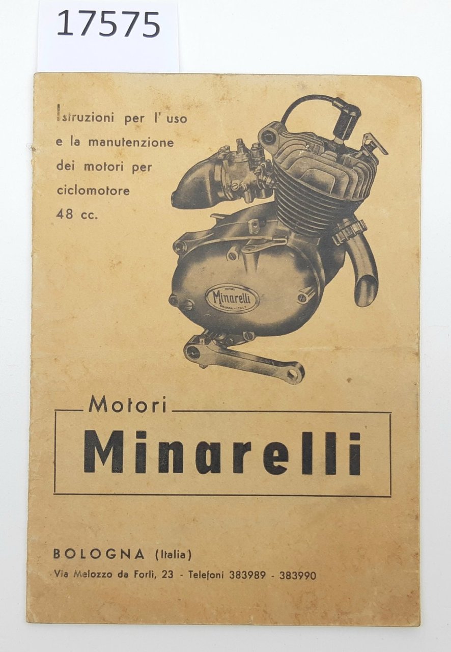 Motori Minarelli Istruzioni per l'uso e la manutenzione dei motori …
