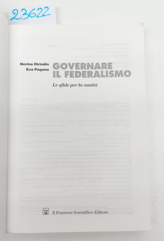 Nerina Dirindin Eva Pagano Governare il federalismo le sfide per … | Immagine Gallery 3