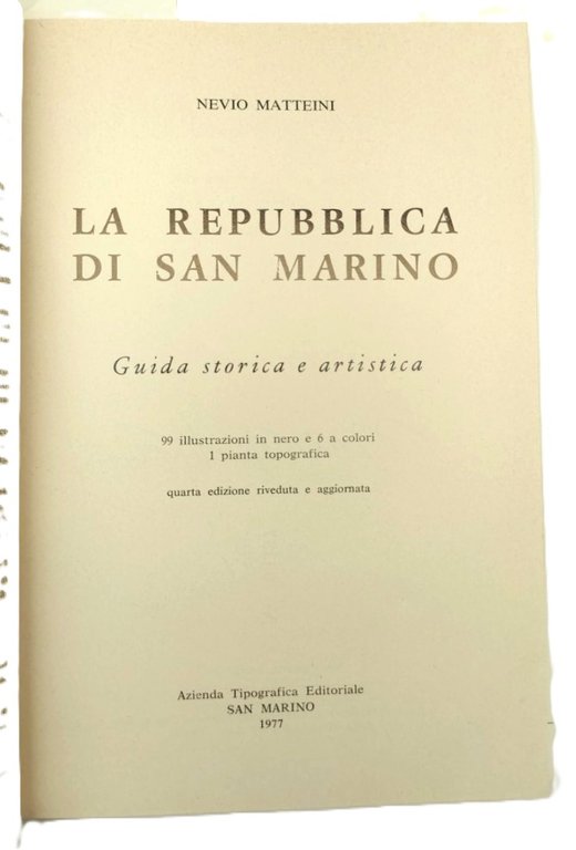 Nevio Matteini Repubblica di San Marino guida storica e artistica … | Immagine Gallery 2