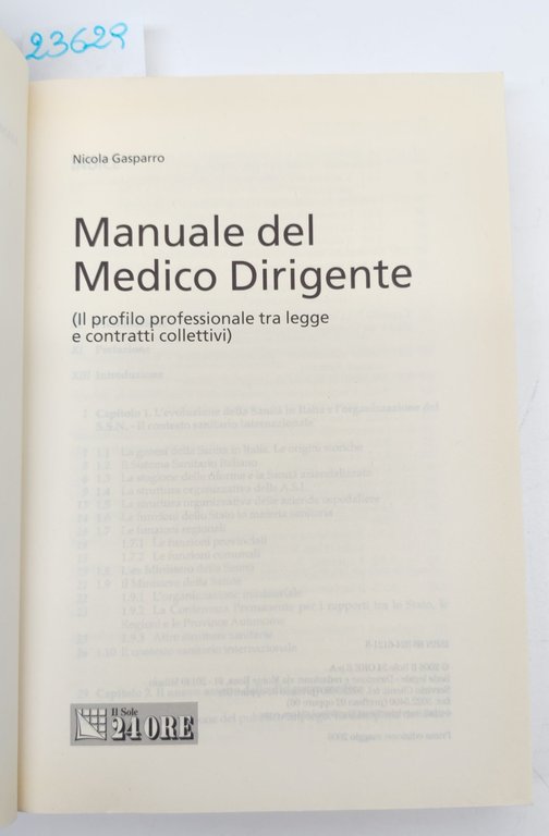 Nicola Gasparro Manuale del medico dirigente Il sole 24 ore … | Immagine Gallery 3