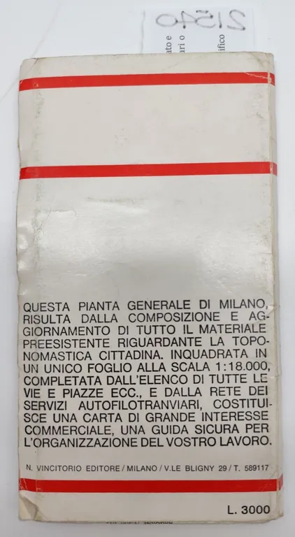 Nicola Vincitorio Pianta generale Milano metropolitana 1 e 2 | Immagine Gallery 3