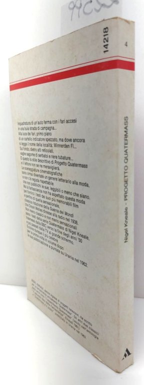 Nigel Kneale Progetto Quaternass Urania Mondadori 1977 luglio