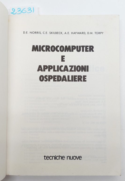 Norris Skilbek Hayward Torpy Microcomputer e applicazioni ospedaliere Tecniche Nuove … | Immagine Gallery 4