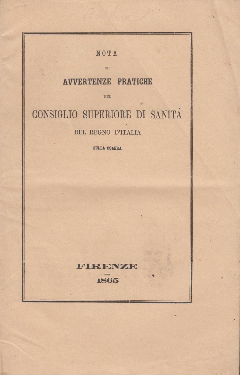 Nota ed avvertenze pratiche del Consiglio Superiore di Sanit‡ del …