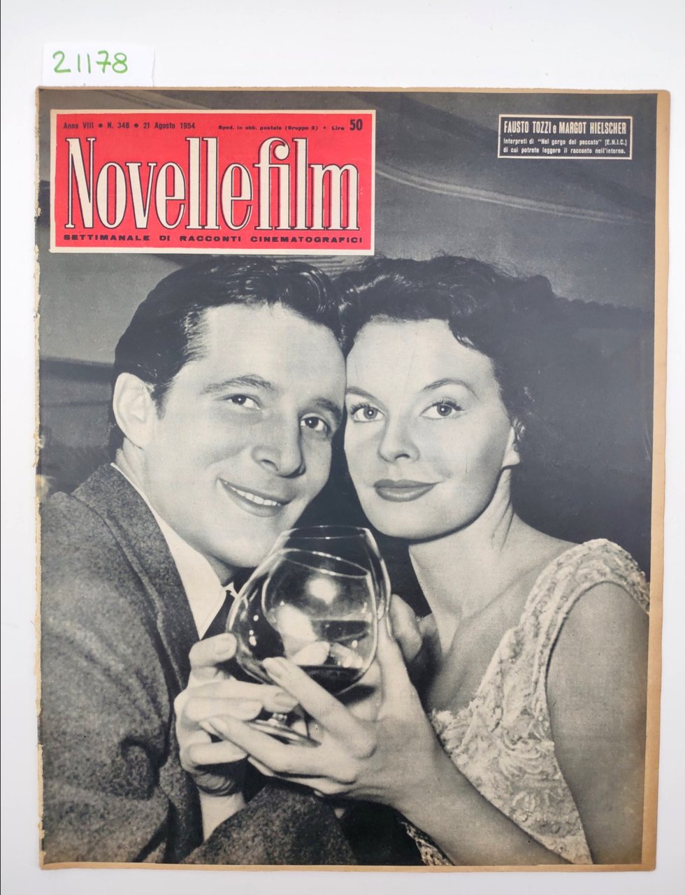 Novelle film il numero 348 21 agosto 1954 Fausto Tozzi …