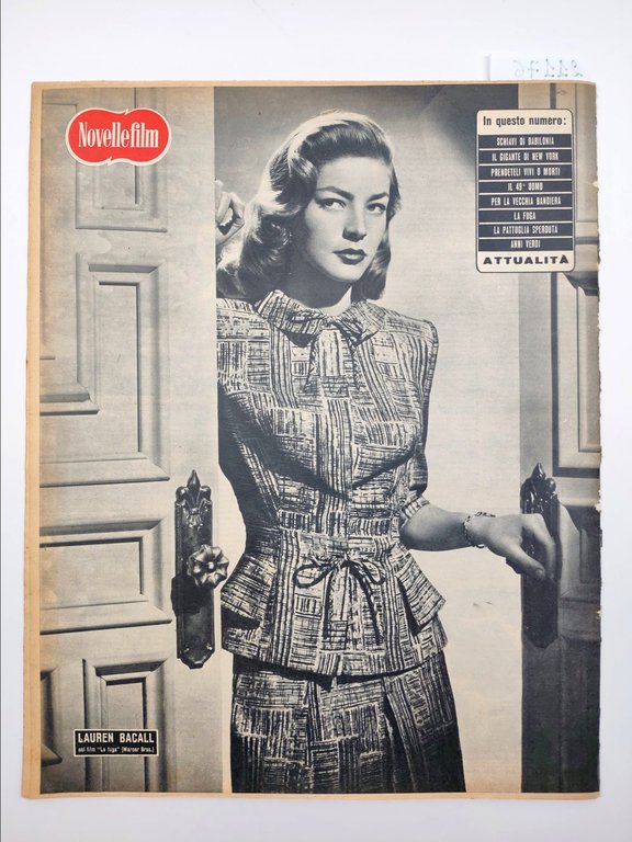 Novelle film numero 346 7 agosto 1954 Lizabeth Scott e …