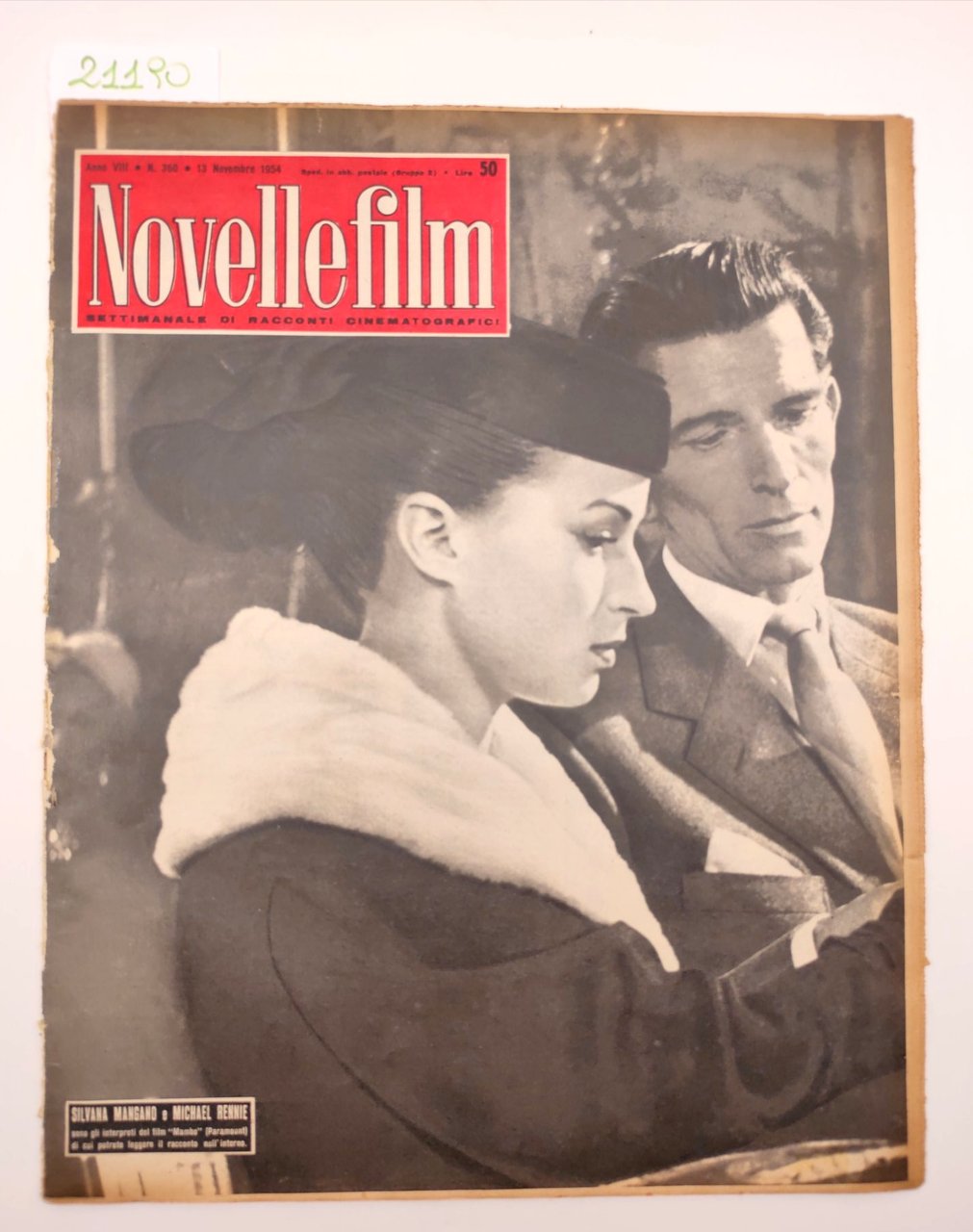 Novelle film numero 360 13 novembre 1954 Silvana Mangano e …
