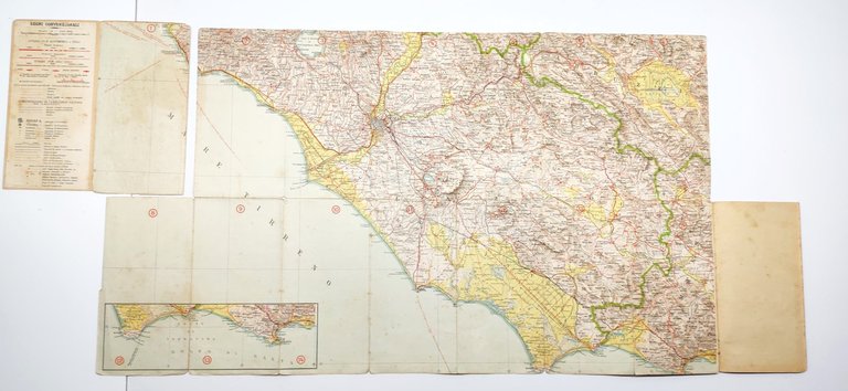 Nuova carta stradale d'Italia speciale per automobilisti ciclisti turisti