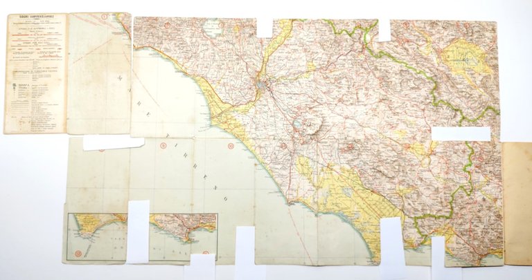 Nuova carta stradale d'Italia speciale per automobilisti ciclisti turisti