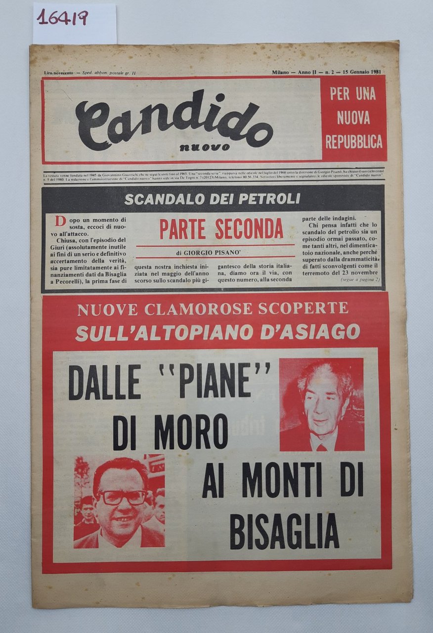 Nuovo Candido per una nuova Repubblica numero 2 15 gennaio …