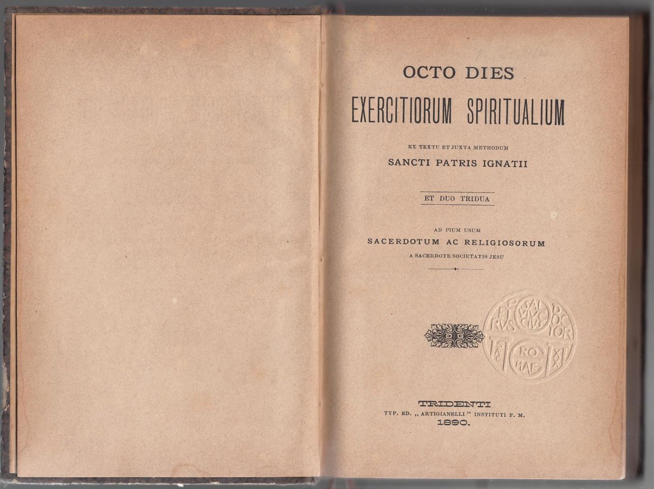 Octo Dies-Exercitiorum Spiritualium Tridenti 1890-L3805