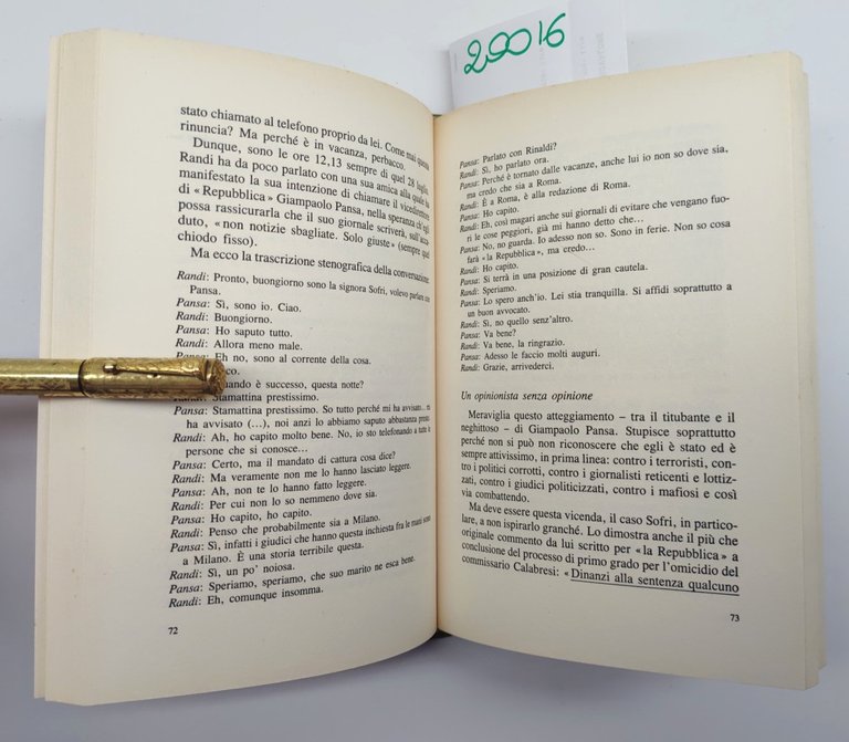 Onofrio Pierrotta Pressappoco Mondadori 1° edizione 1992