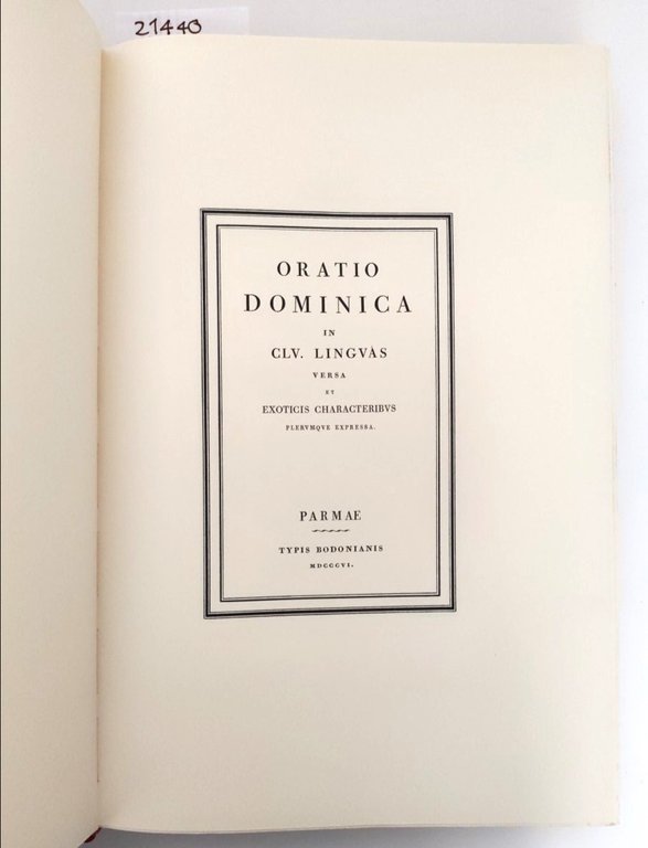 Oratio Dominica E Oratio Pro Pace - 2 Voll. FMR …