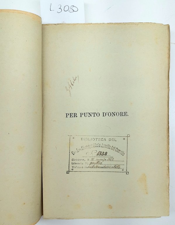 Orazio Grandi Per punto d'onore novelle Treves 1913 Abela Carboneria | Immagine Gallery 5