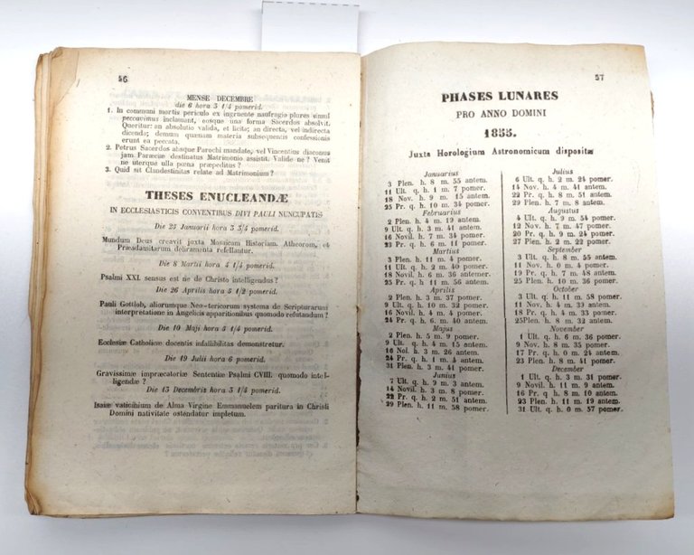 ORDO Camerino 1855 Arcivescovo Salvini Directorium Liturgico Storico