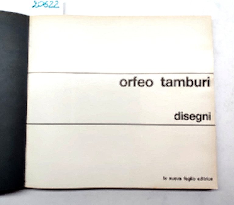 Orfeo Tamburi Disegni La Nuova Foglio Editrice 1974