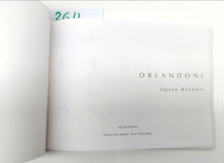 Orlandoni Opere Recenti Ascoli Piceno 2008 mostra