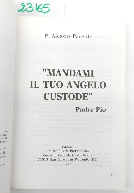 P. Alessio Parente Mandami il tuo angelo custode Padre Pio … | Immagine Gallery 3