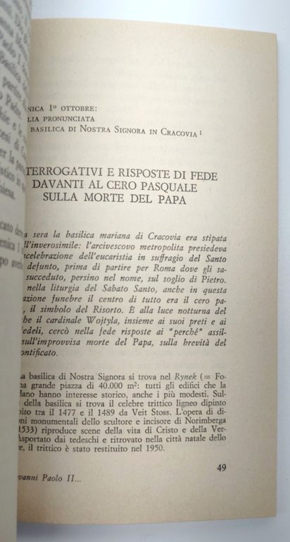 P. Beretta Giovanni Paolo II parla di Giovanni Paolo I …
