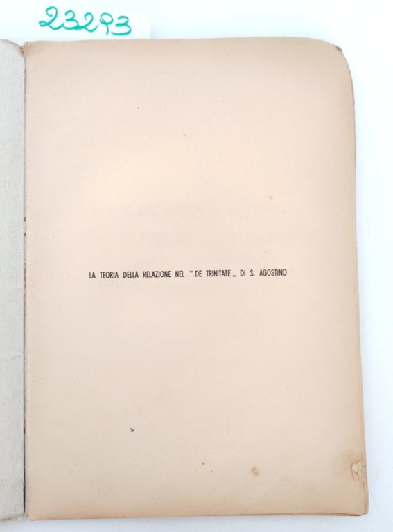 P Girolamo Mascia O. P. M. La teoria della relazione … | Immagine Gallery 4