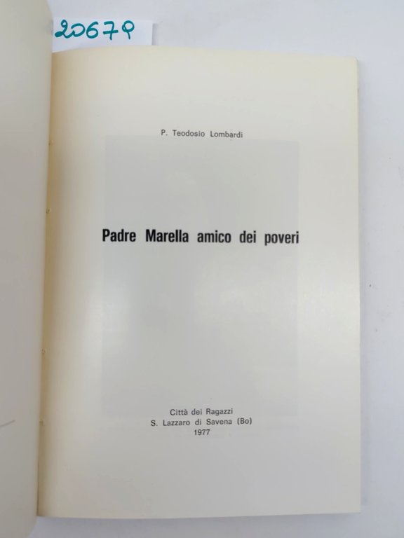 P. Teodosio Lombardi Padre Marella amico dei poveri Città dei …