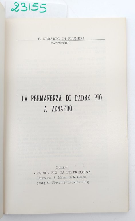 Padre Gerardo di Flumeri La permanenza di Padre Pio a … | Immagine Gallery 4