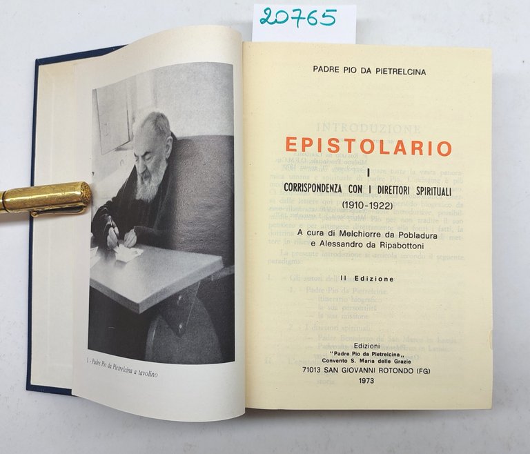 Padre Pio da Pietrelcina Epistolario 1 San Giovanni Rotondo 1973