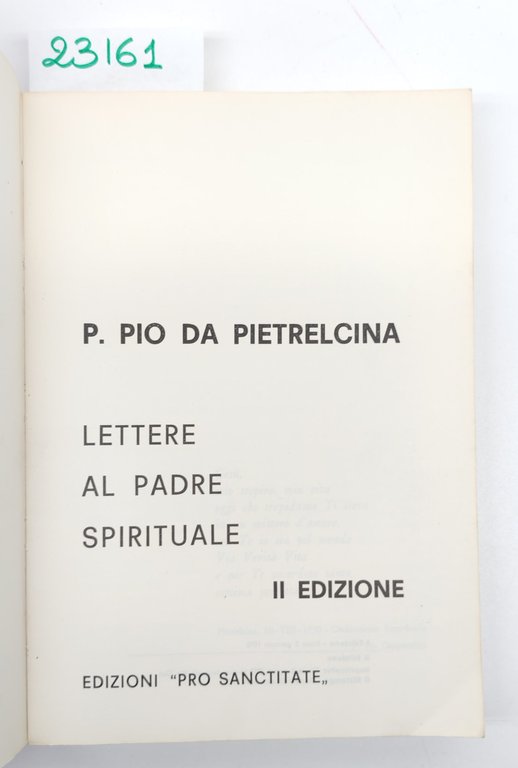 Padre Pio da Pietrelcina lettere al padre spirituale 2° edizione … | Immagine Gallery 3