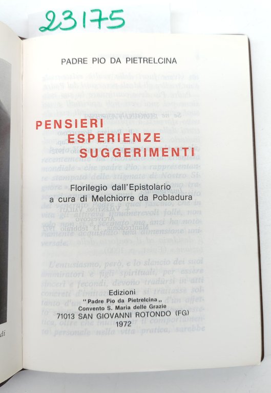 Padre Pio da Pietrelcina Pensieri e esperienze e suggerimenti San … | Immagine Gallery 4