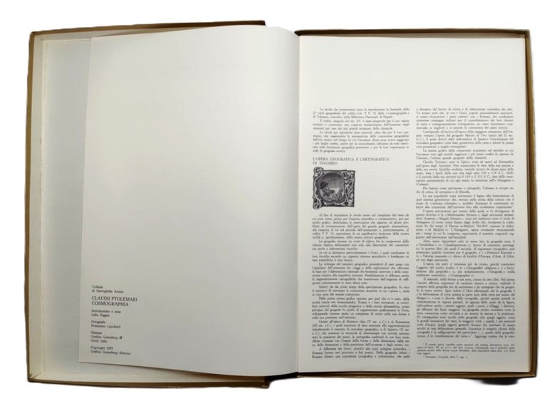 Pagani Lucchetti Claudii Ptolemaei COSMOGRAPHIA (Tabulae) Grafica Gutenberg 1975