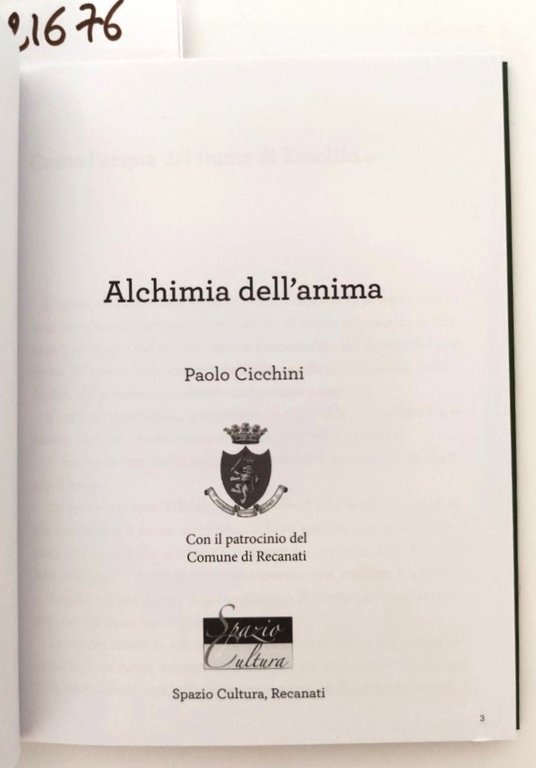 Paolo Cicchini Alchimia dell'anima Spazio Cultura senza data