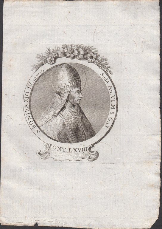 Papa S. Bonifazio IV Marso Pont. LXVIII