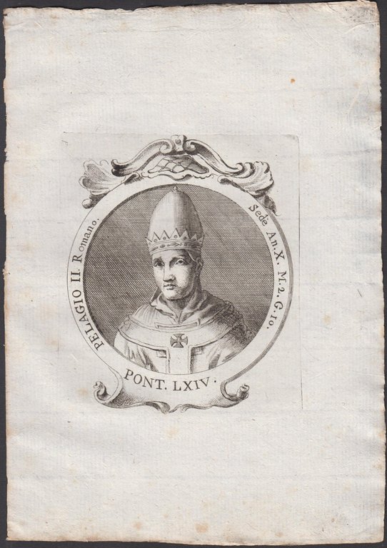 Papa S.Pelagio II Romano Pont. LXIV