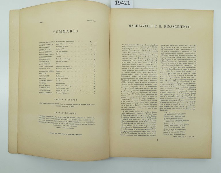 Parallelo rivista trimestrale di letteratura arte e cultura anno I … | Immagine Gallery 4