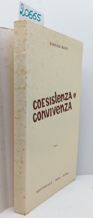 Pasquale Marmi Coesistenza e convivenza Editoriale Idea Roma 1967