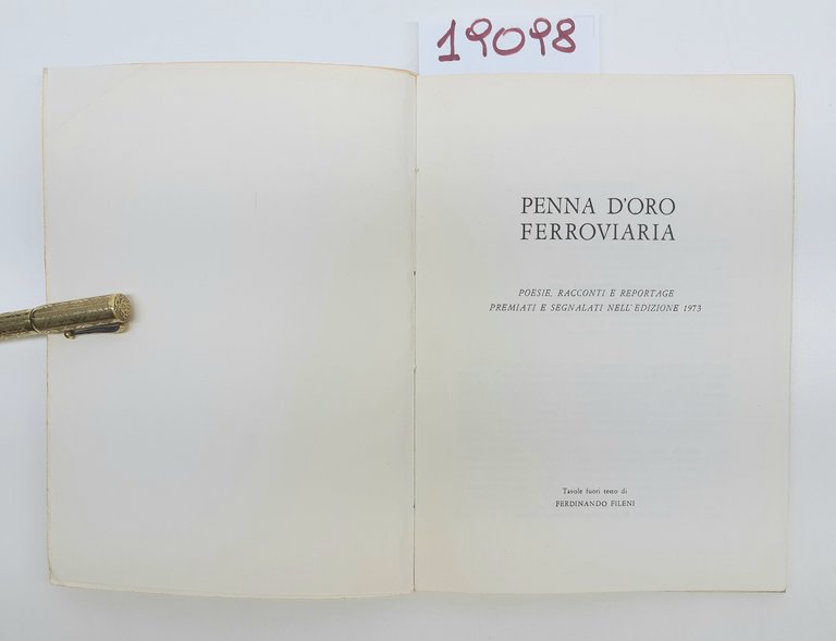 Penna d'oro ferroviaria 1973 ufficio centrale del dopo lavoro ferroviario